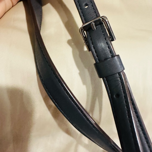 Ralph Lauren  Elegant Gray Leather Crossbody Bag - Picture 6 of 13